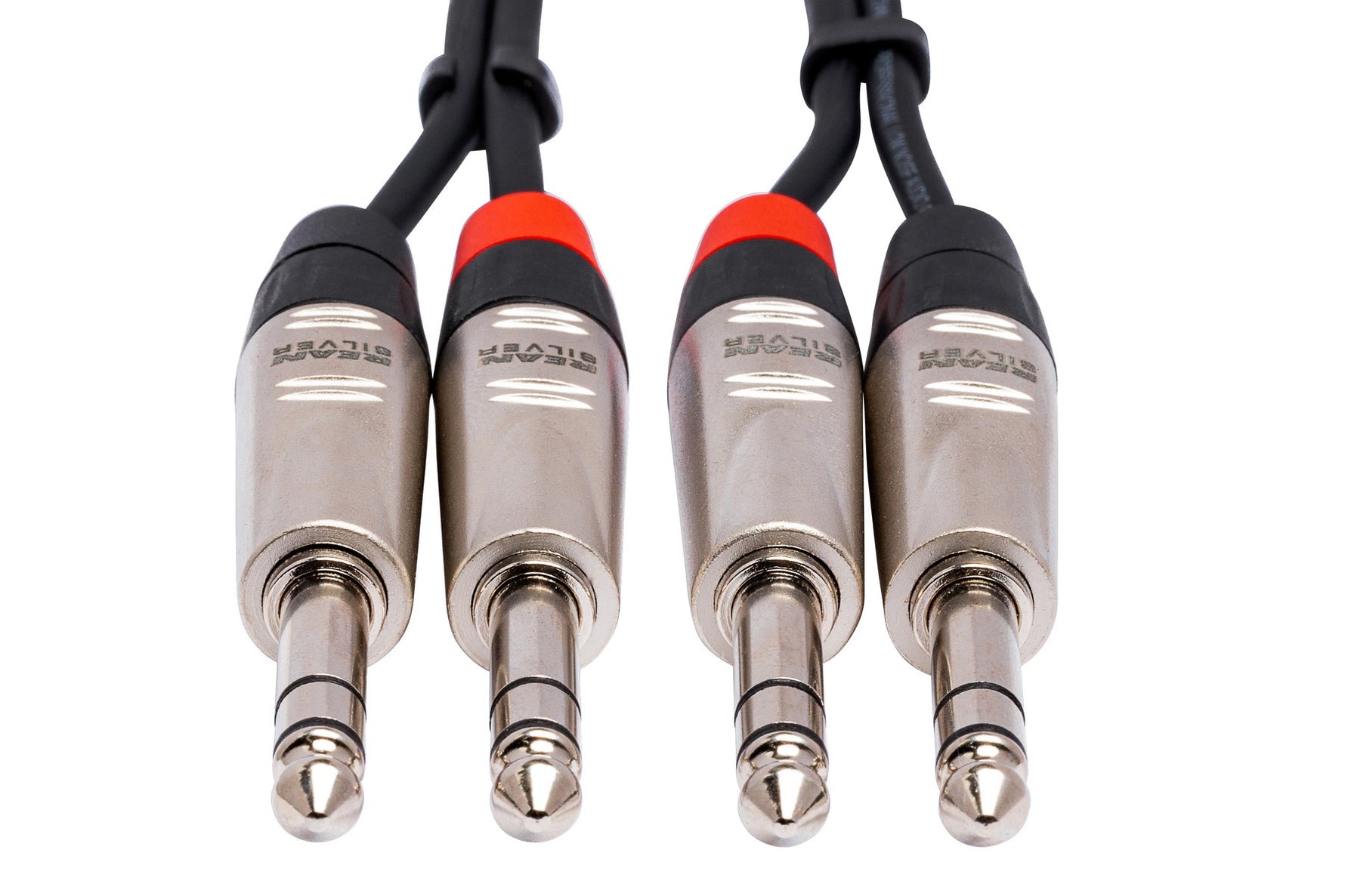 Hosa HSS-020X2 Pro Stereo Interconnect Cable - Dual REAN 1/4\" to TRS - 20FT 3