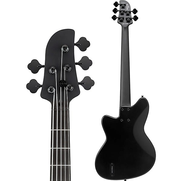 Ibanez Talman 5-String Electric Bass Guitar - Black Flat 4
