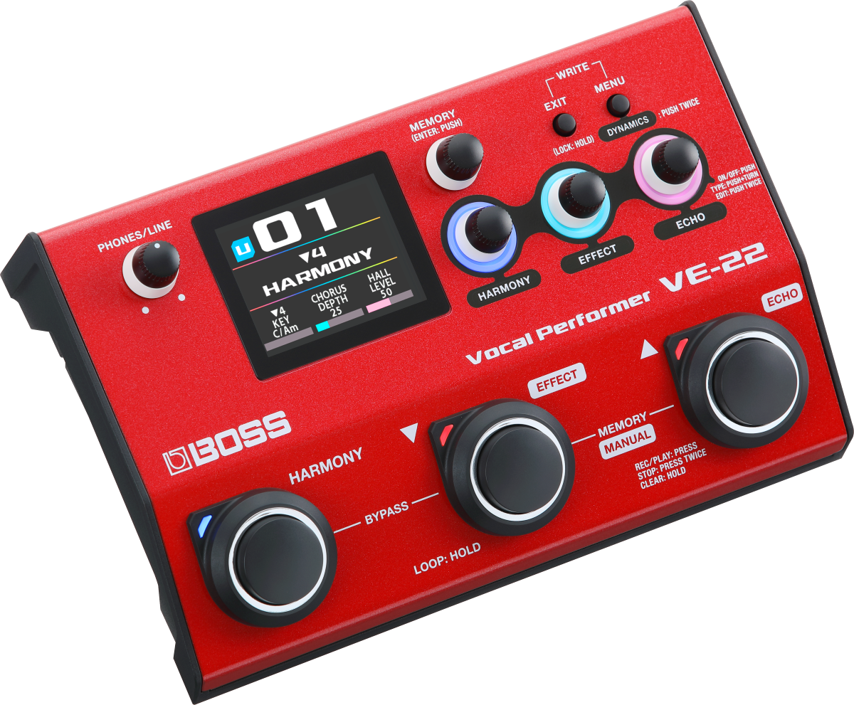 vocal loop pedal Boss VE-22 Vocal Performer Effects Processor