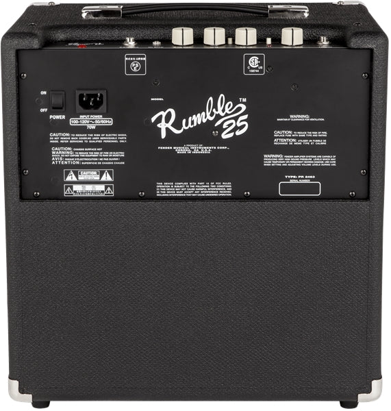 Fender Rumble 25 V3 Bass Amplifier 2