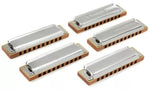 Hohner MBAND-5PK Marine Band 5-pack [Includes C-7 Case and Keys of G,C,A,D,E] 3