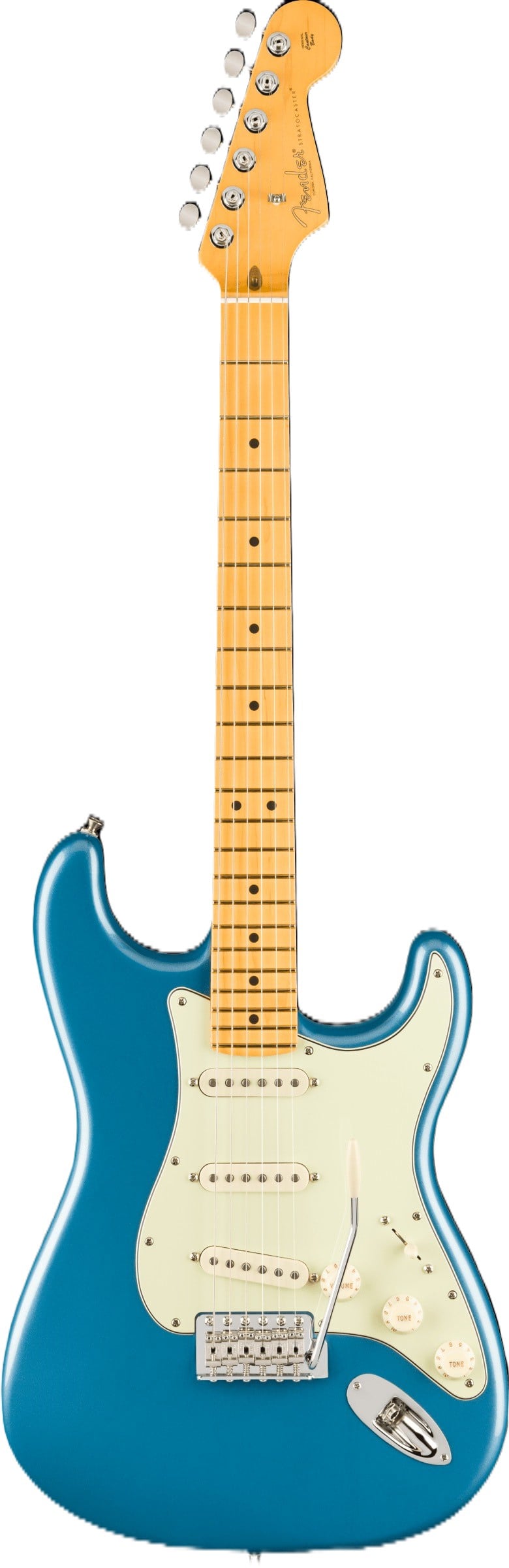 Fender American Professional Classic Stratocaster Electric Guitar - Faded Lake Placid Blue 2