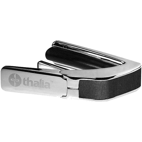 Thalia Wood Collection Capo - Black Chrome Finish with Ebony Inked Inlay 3