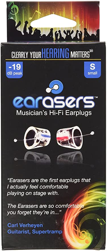 EARasers Musicians Ear Plugs Small