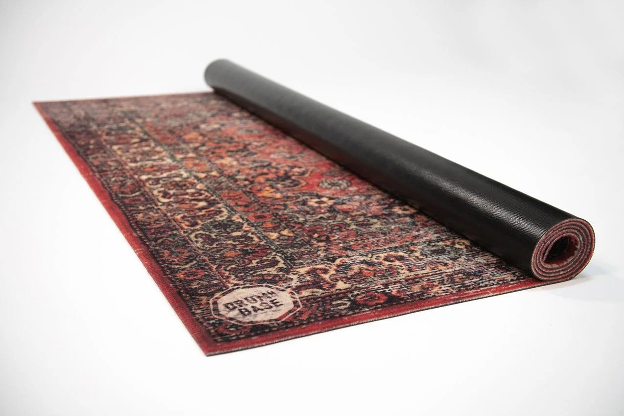 Drum N Base Vintage Persian Stage Rug Original Red 6' x 5.25' 2