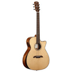 Alvarez AG60CE Grand Auditorium Acoustic Electric Guitar in Natural, three-quarter front view
