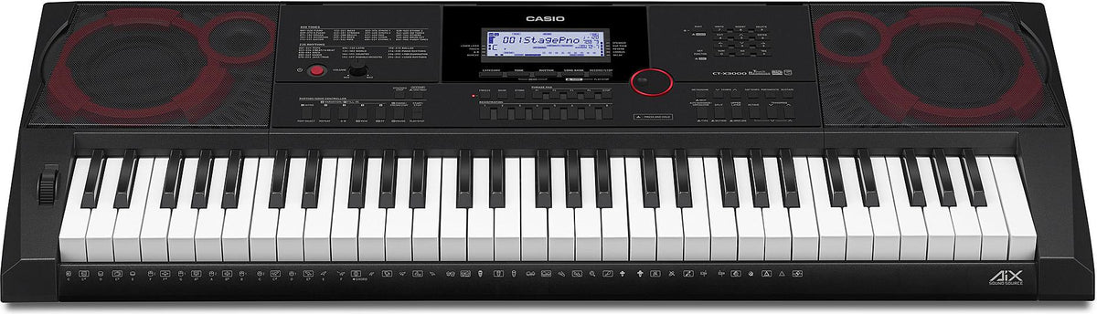 Casio CT-X3000 61 Portable Keyboard with Touch Response & AC Adapter (Black) 3