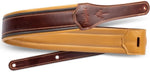 Taylor Ascension 3\" Cordovan Leather Guitar Strap - Black/Butterscotch