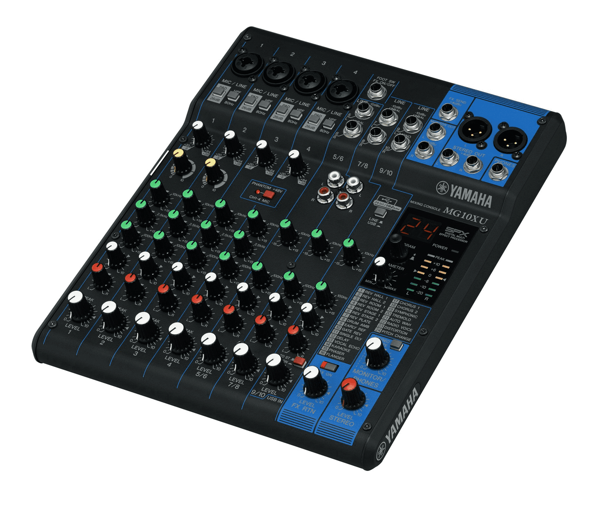 Yamaha MG10XU 10 Channel Mixer with Effects and USB – George's Music Yamaha MG10XU 10 Channel Mixer with Effects and USB – George's Music