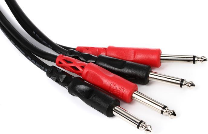 Hosa CPP203 1/4\"-1/4\" Dual Tip Cable 9.8'