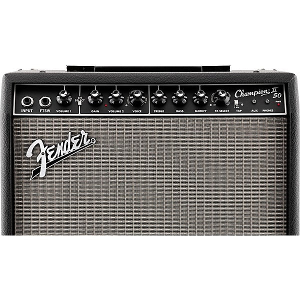 Fender Champion II 50 Combo Guitar Amplifier - Black 2