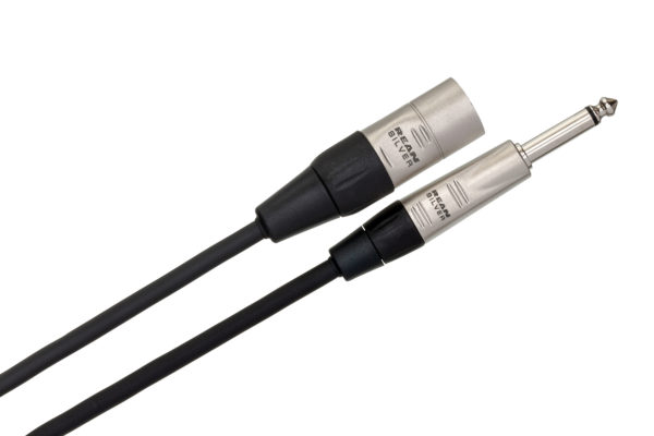 Hosa HPX-010 Pro Unbalanced Interconnect, REAN 1/4 in TS to XLR3M, 10 ft 3
