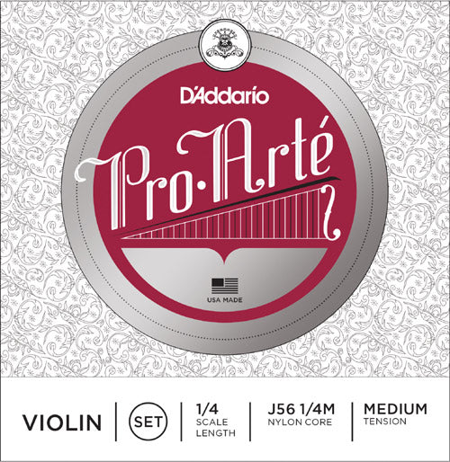 D'Addario J56 1/4M 1/4 Violin String Set