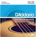 D'Addario EJ38 12-String Light 10-47 Phosphor Bronze Acoustic Strings