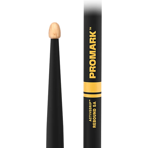 Promark ActiveGrip 5A Rebound Hickory Drumsticks - Wood Tip 3