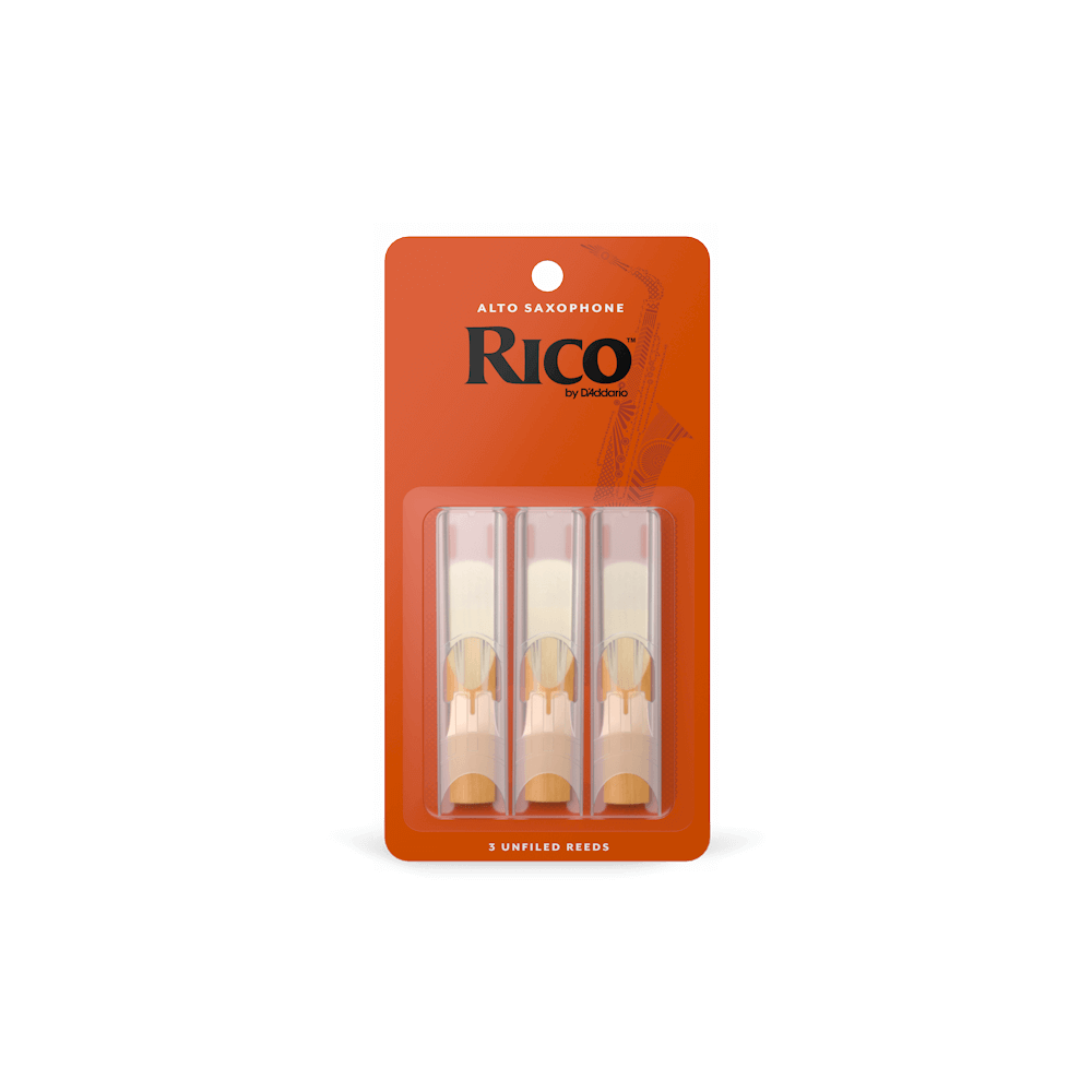 Rico RJA0320 Number 2.0 Alto Saxophone Reeds 3-Pack