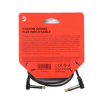 D'Addario PW-FPRR-02 Right Angle to Right Angle Flat Patch Cable - 2 Foot 3