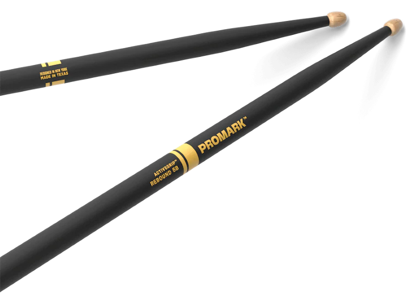Promark Rebound Drumsticks with ActiveGrip - 5B Wood Tip