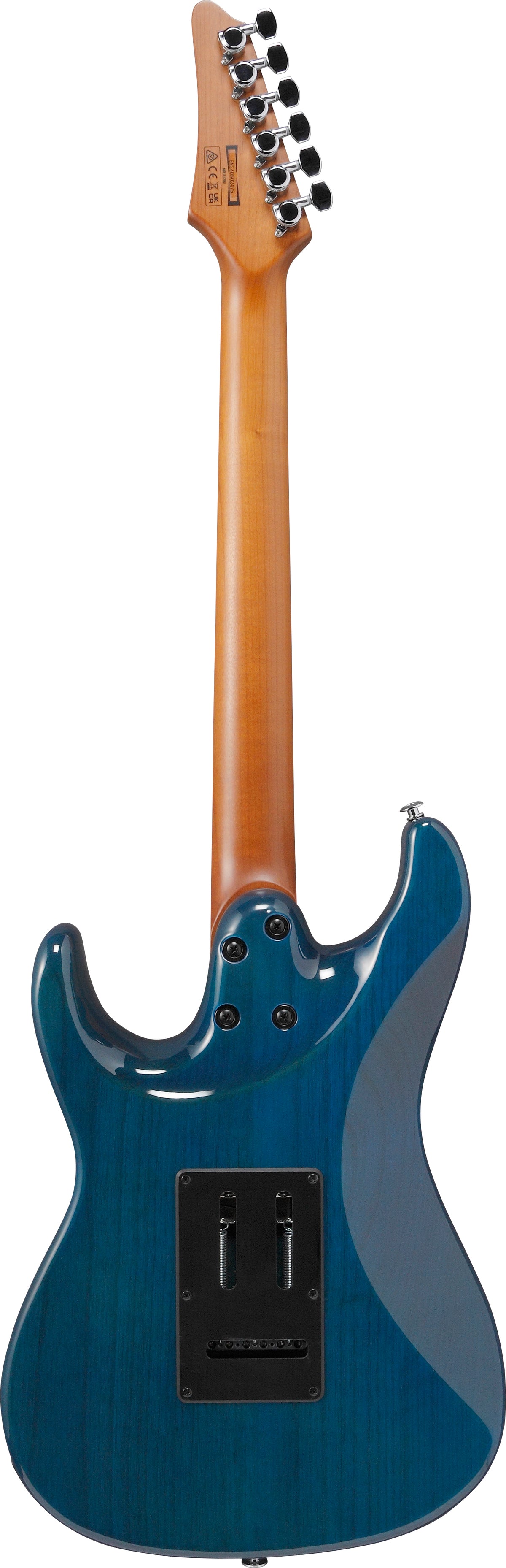 Ibanez AZ22S1FTXB AZ Standard Electric Guitar - Transparent Turquoise Burst 3