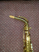 Used Buescher Aristocrat Big \"B\" Series II Brass Lacquer Alto Saxophone 7