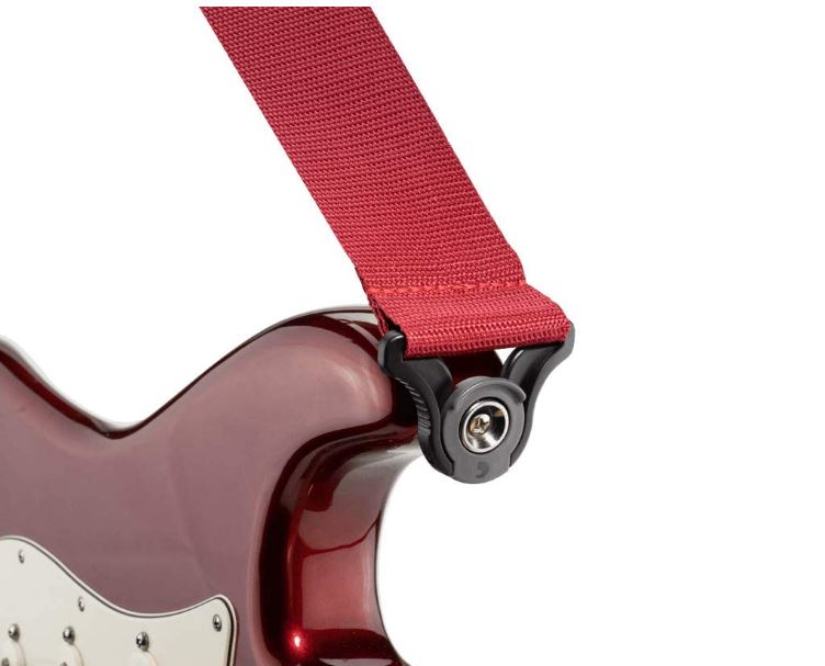 D'Addario PWSAL401 Poly Pro Auto Lock Strap (Red) 3