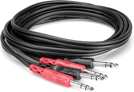 Hosa CSS203 1/4\" (Stereo) -1/4\" (Stereo) Dual Cable 9.9'