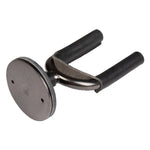 Levy LVY-FGHNGR-SMBK Forged Steel Guitar Hanger - Smoked Metal With Black Leather Wraps 3
