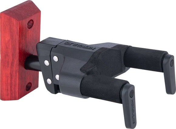 Hercules GSP38WBR PLUS Wall Mount Guitar Hanger - Dark Red Stain