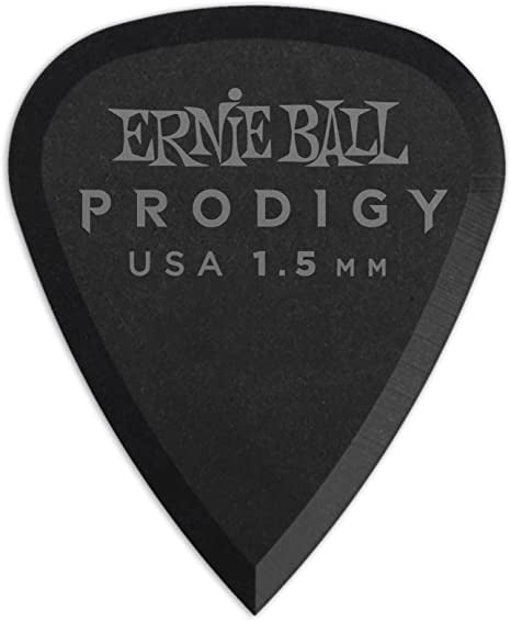 Ernie Ball Prodigy 1.5mm Picks (Black) - 6 Pack 3