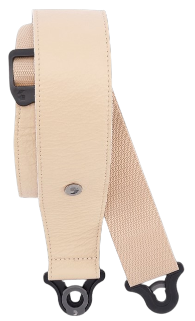 D'Addario Comfort Leather Auto Lock 2.5\" Guitar Strap - Tan