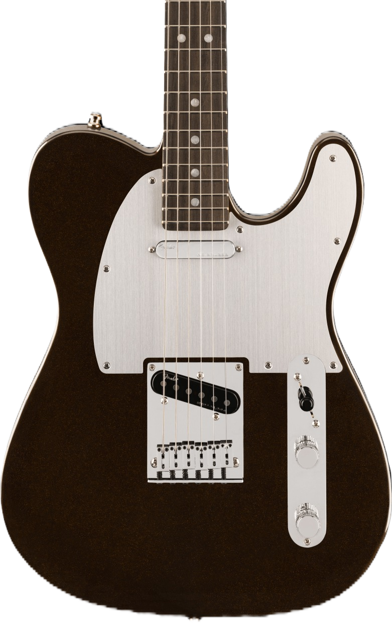 Fender American Ultra II Telecaster Electric Guitar in Texas Tea, three-quarter front view