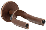 Levy LVY-FGHNGR-BKBN Forged Steel Guitar Hanger - Black Metal & Brown Leather Wraps