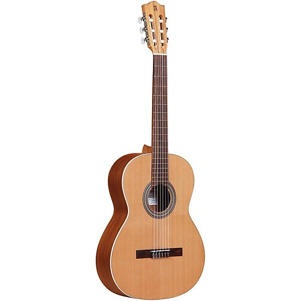 Alhambra 1 OP Nylon String Classical Guitar in Natural, three-quarter front view