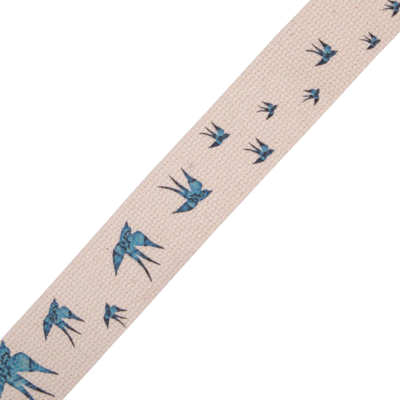 Levys MC8U-006 2\" Wide Cotton Guitar Strap - Blue Bird 2
