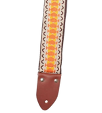 Henry Heller 2\" Deluxe Vintage Series Jacquard Guitar Strap - Cream 3