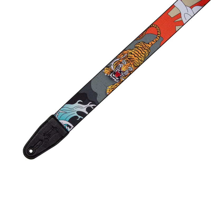 Levys MPD2-124 Polyester Guitar Strap - Tiger 2