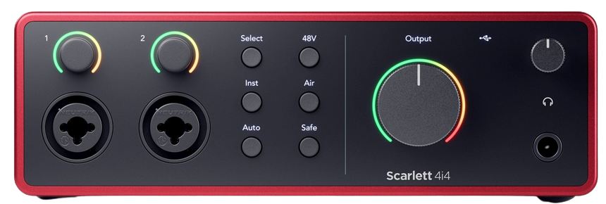 Focusrite Scarlett 4i4 4th Gen USB Audio Interface 2