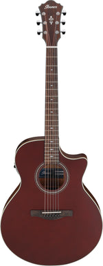 Ibanez AE100BUF Grand Auditorium Acoustic Electric Guitar - Burgundy Flat 10