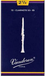 Vandoren CR1025 2.5 Clarinet Reeds Box of 10