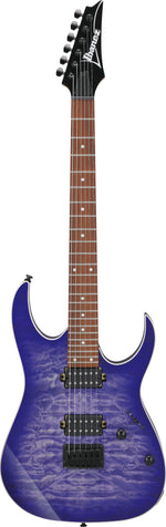Ibanez RG421QMCBB Standard Electric Guitar - Cerulean Blue Burst 7