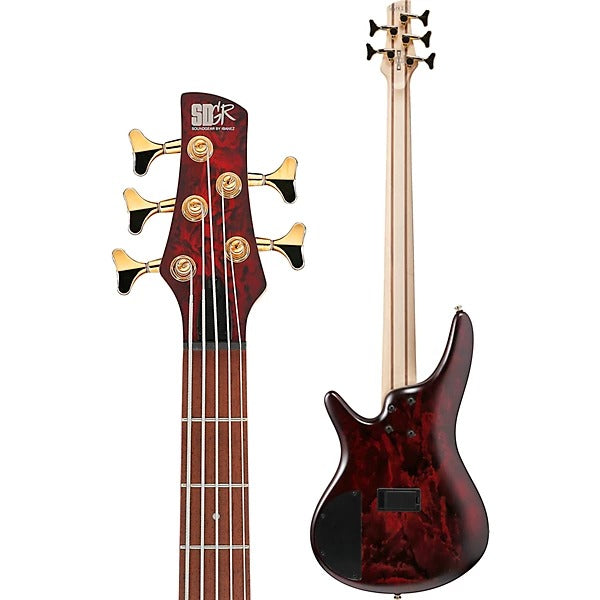 Ibanez SR305EDXWZM Standard 5-String Bass Guitar - Wine Red Frozen Matte 4