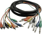 Hosa CPR804 RCA (Male) - RCA (Male Mono) 8 Channel Snake
