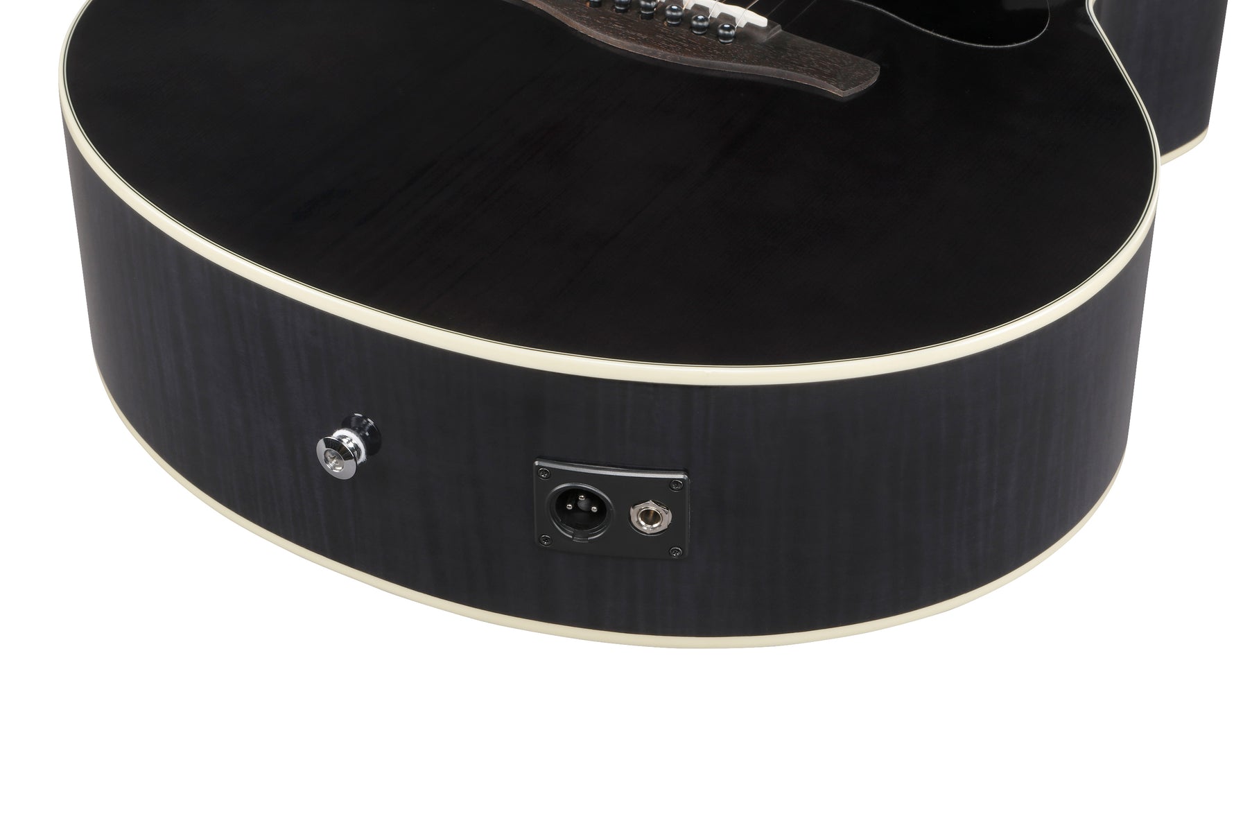 Ibanez AE170TBK Acoustic Electric Guitar - Transparent Black High Gloss 4