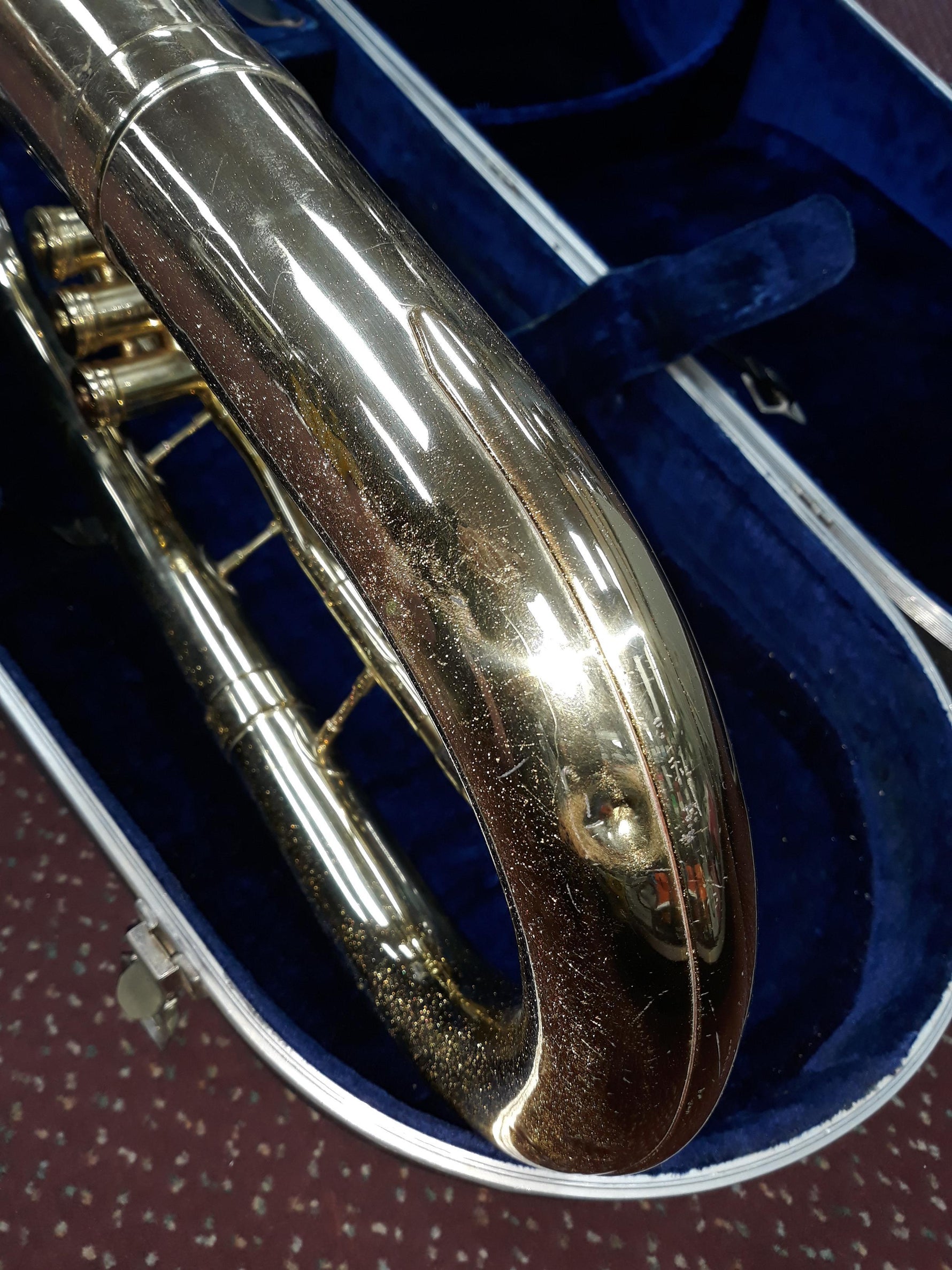 Used F.A. Reynolds 3-Valve Brass Baritone Horn - Brass Body With Nickel-Silver Trim 4