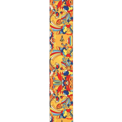 D'Addario The Beatles Yellow Submarine 55th Anniversary Polyester Guitar Strap - Primrose Prairie 3