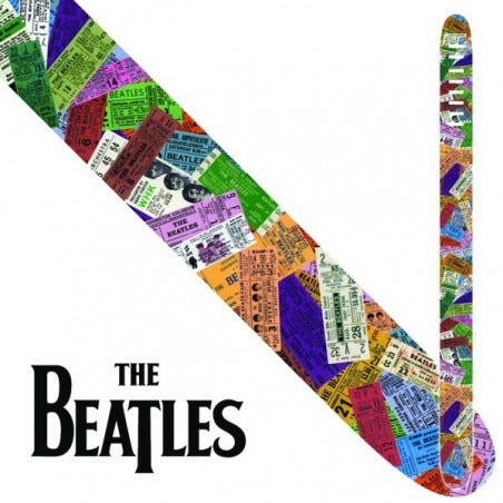 Perri 2.5\" Guitar Strap - (The Beatles Concert Tickets)