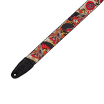 Levys MPD2-123 Polyester Guitar Strap - Traditional Red Dragon 3