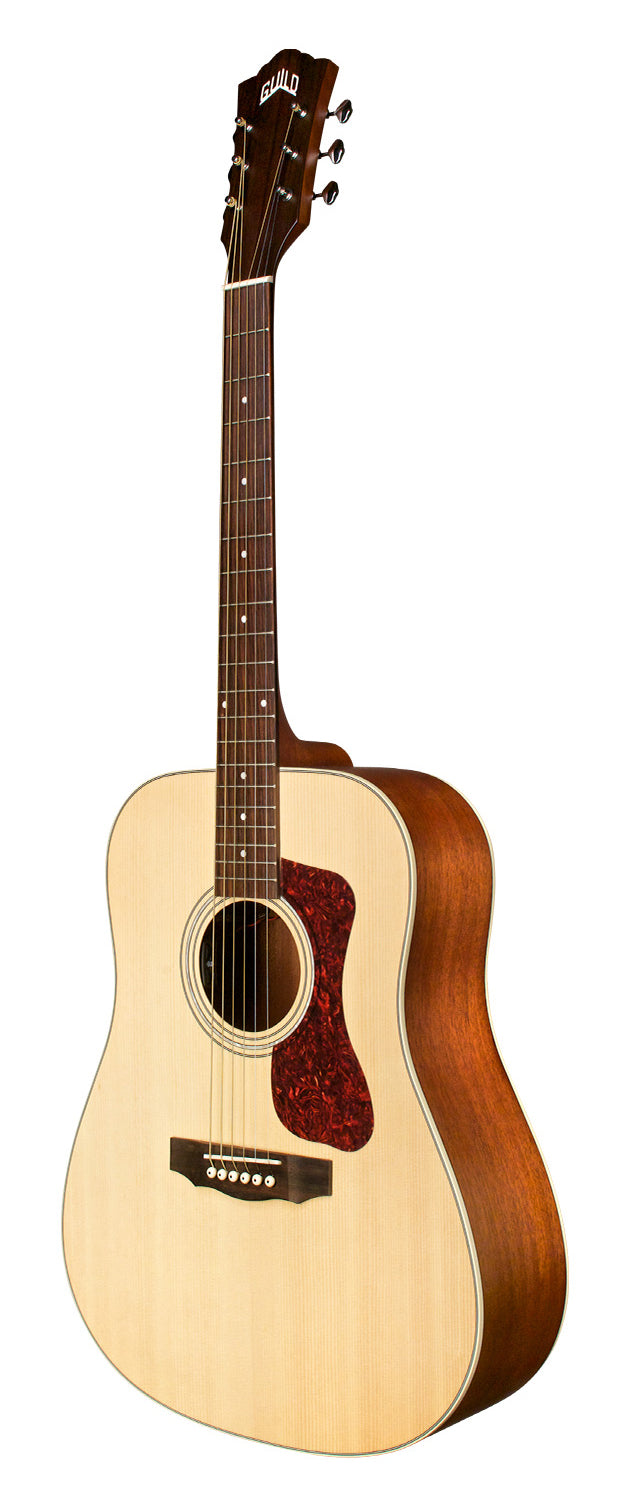 Guild D-240E Solid Top Acoustic Electric Guitar - Natural 4