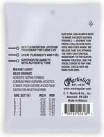 Martin MA140T 80/20 Bronze A Acoustic Guitar Strings (12-54) 2