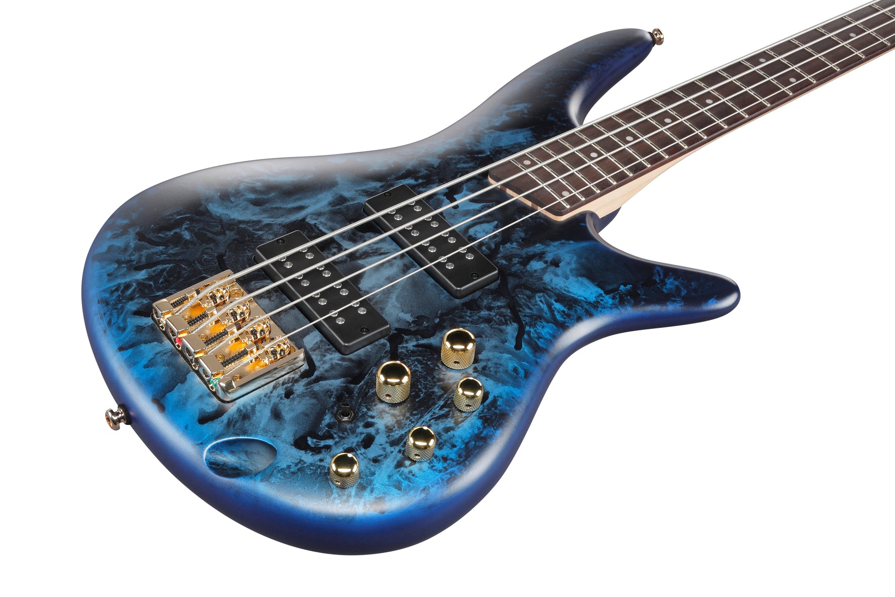 Ibanez SR300EDXCZM Standard Bass Guitar - Cosmic Blue Frozen Matte 4
